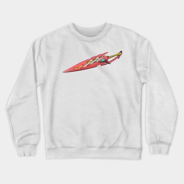 aegis sword Pyra Xenoblade Mythra Anime Crewneck Sweatshirt by darkARTprint